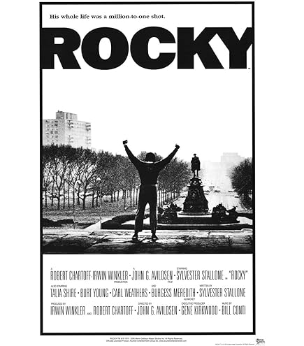 Amazon.com: Black Ball Corp. Rocky - Movie Victory Pose Poster